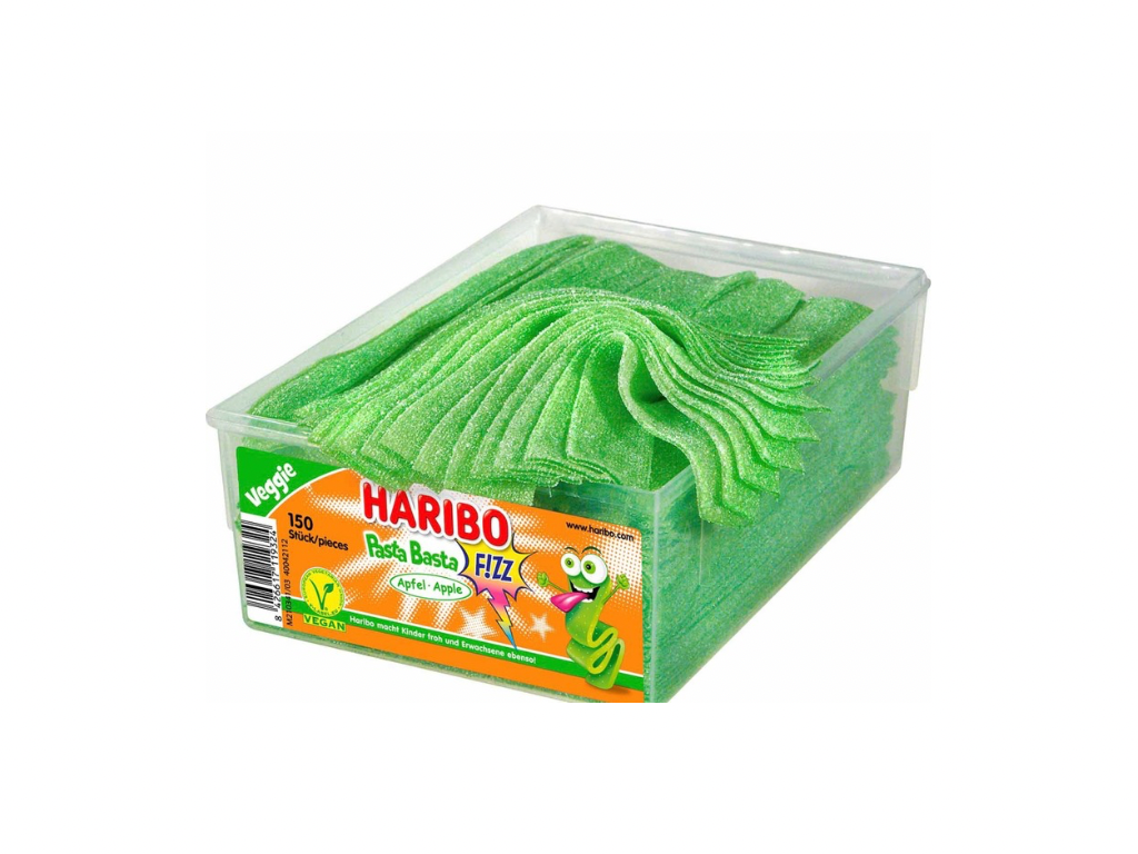 Haribo Pasta Basta Apfel FIZZ vegan 150er // 1,125kg Dose