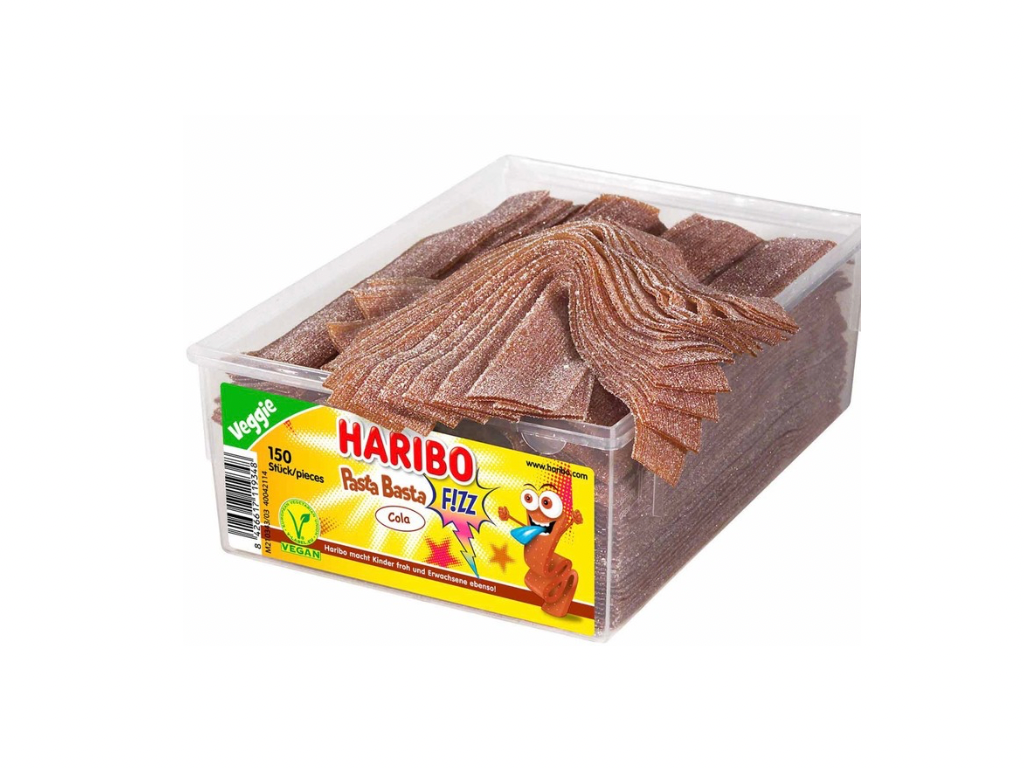 Haribo Pasta Basta Cola FIZZ vegan 150er // 1,125 kg Dose