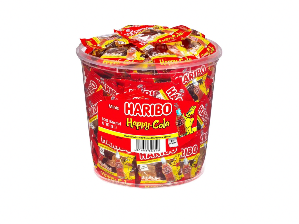 Haribo Happy-Cola Minis 100x10g // 1kg Dose