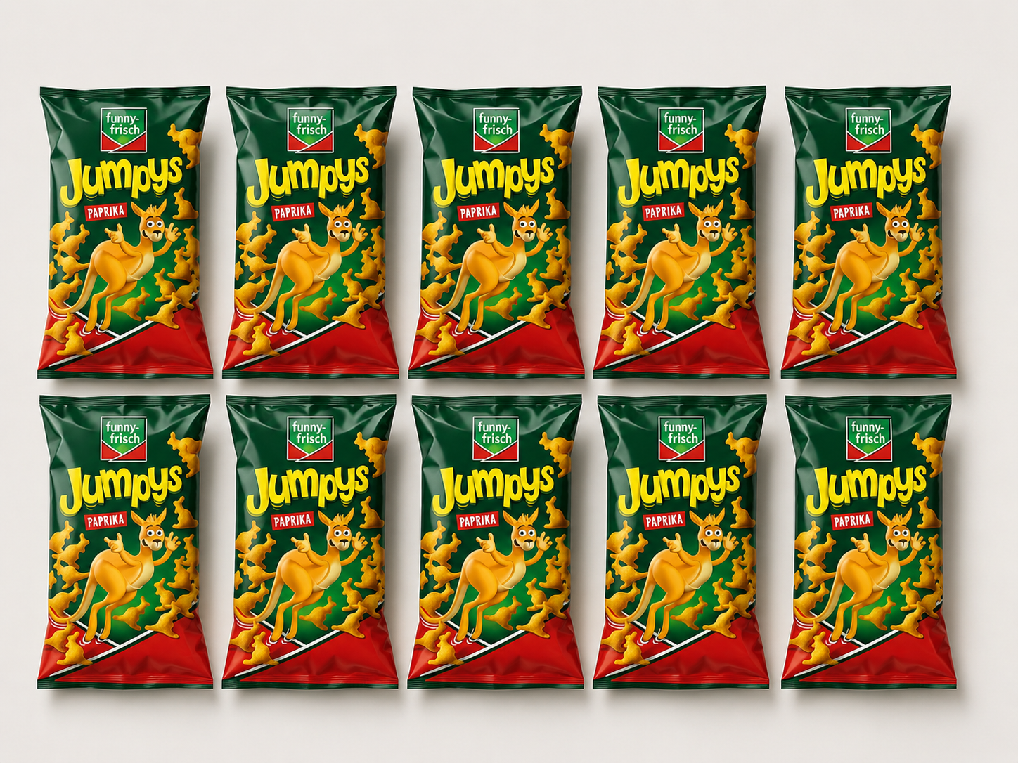 Funny Frisch Jumpys Paprika 75g // 10 X 75G Tray
