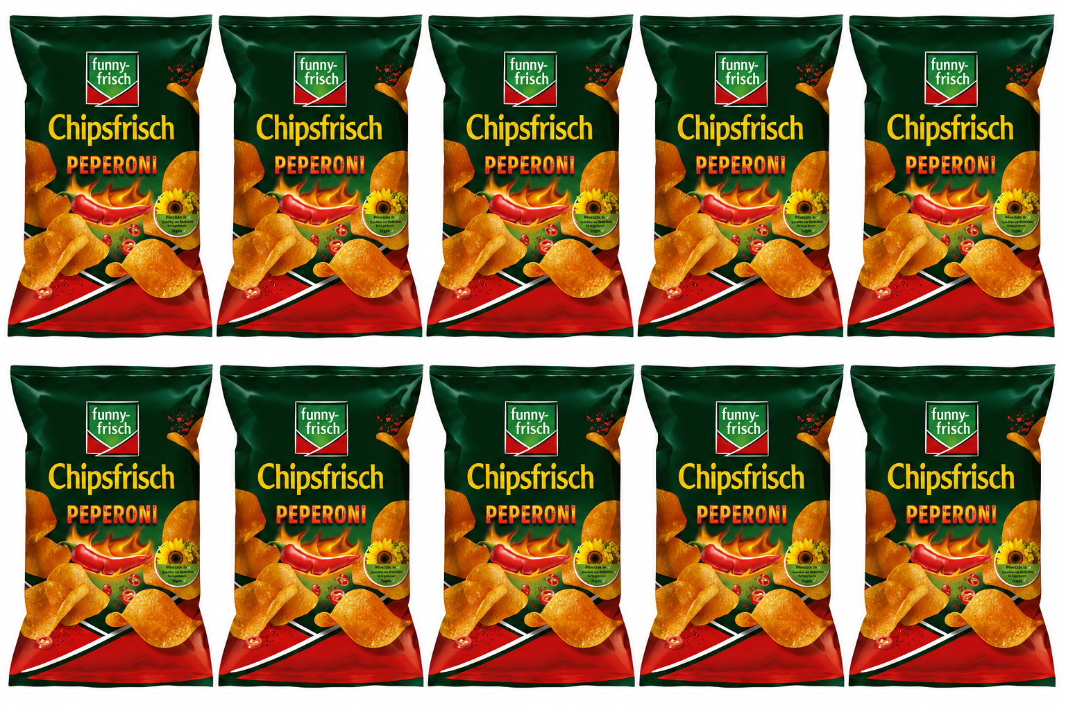 funny-frisch Chipsfrisch Peperoni 150g X 10 = 1,5kg Tray