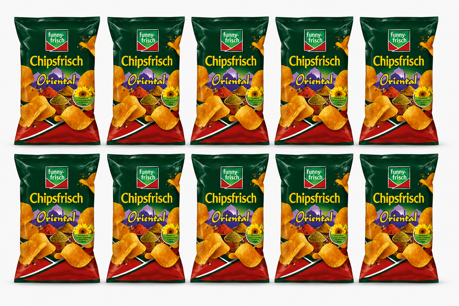 funny-frisch Chipsfrisch Oriental 150g X 10 = 1,5kg Tray