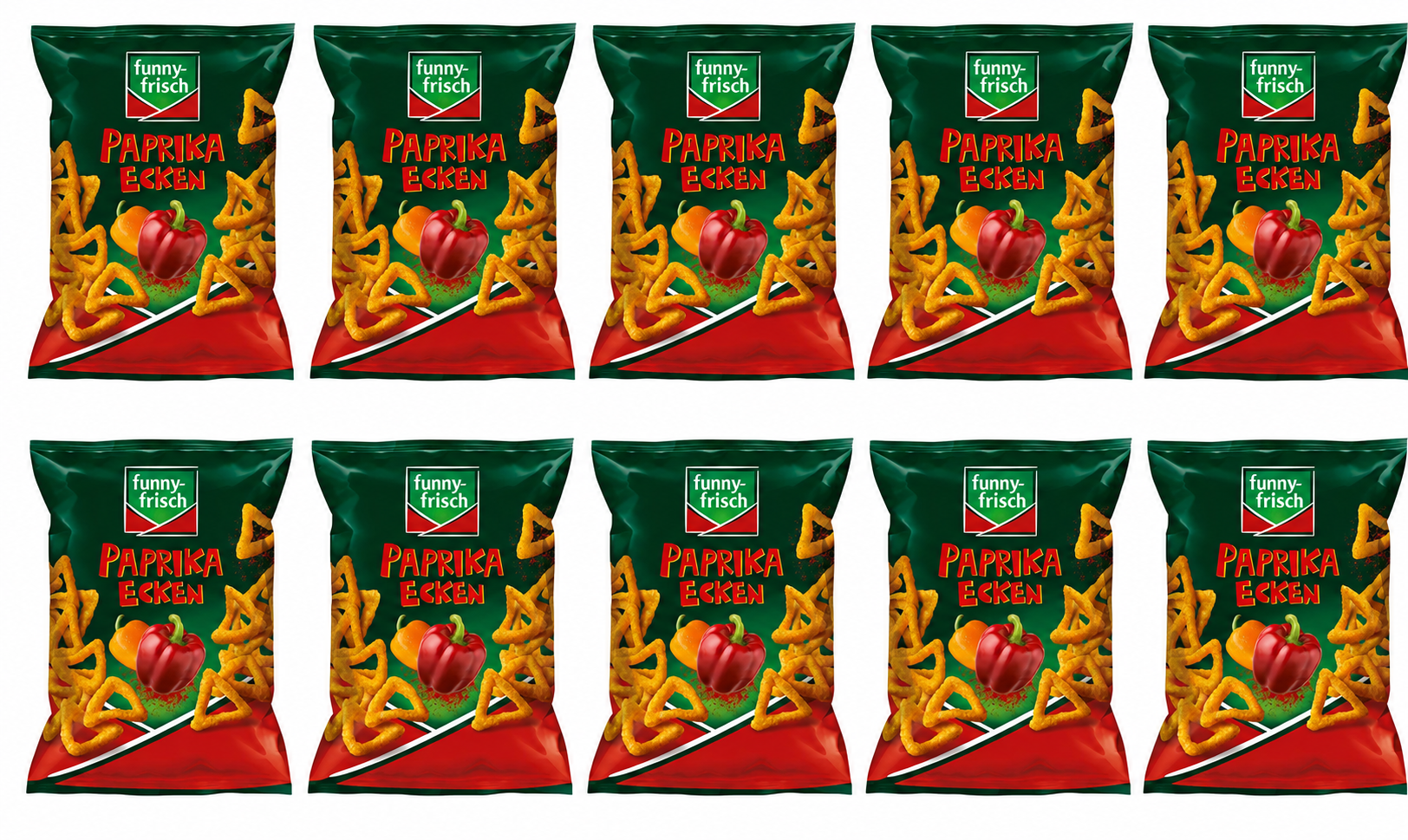 funny-frisch Paprika Ecken 75g X 10 = 750G Tray