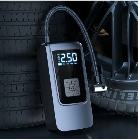 Elektrische Luftpumpe Akku 9000mAh Kabellos Auto Reifen Druckluft Luftkompressor
