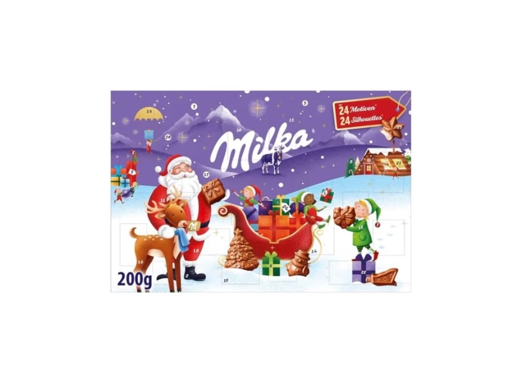 Milka Adventskalender 200 g – 24 Türchen
