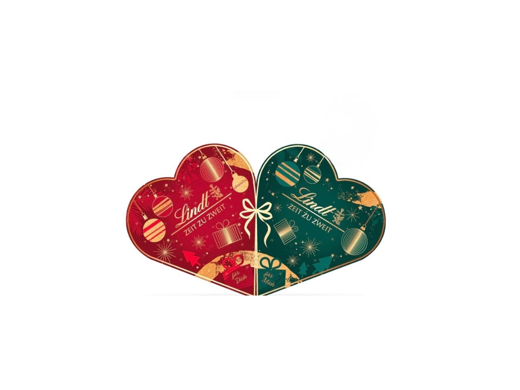 Lindt Adventskalender für Zwei 510 g – 2 × 24 Türchen