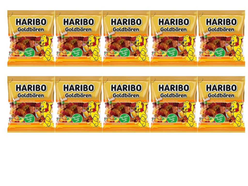 KIG Box HARIBO Goldbären Saft – 10 Tüten