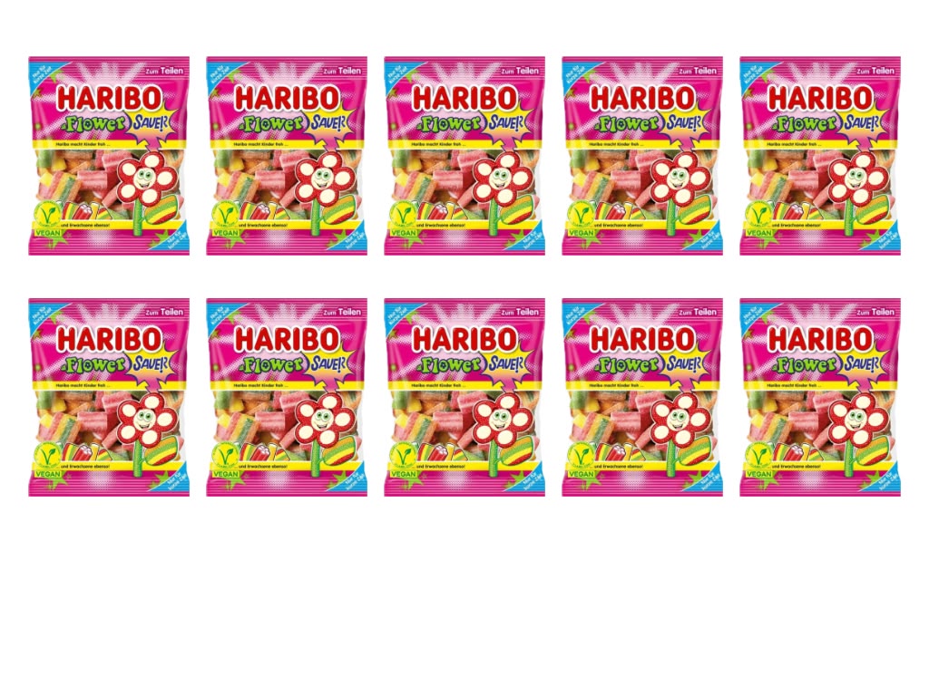 KIG Box HARIBO Flower Sauer – 10 Tüten