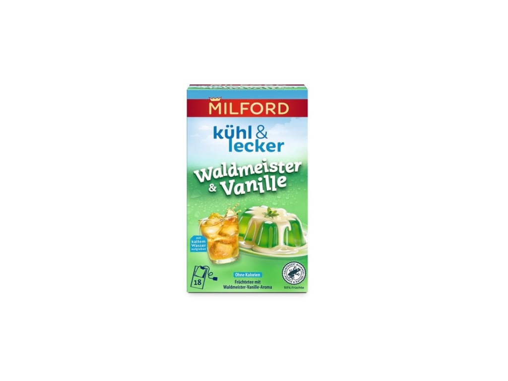 Milford kühl & lecker Waldmeister Vanille 18 Beutel / 36 g