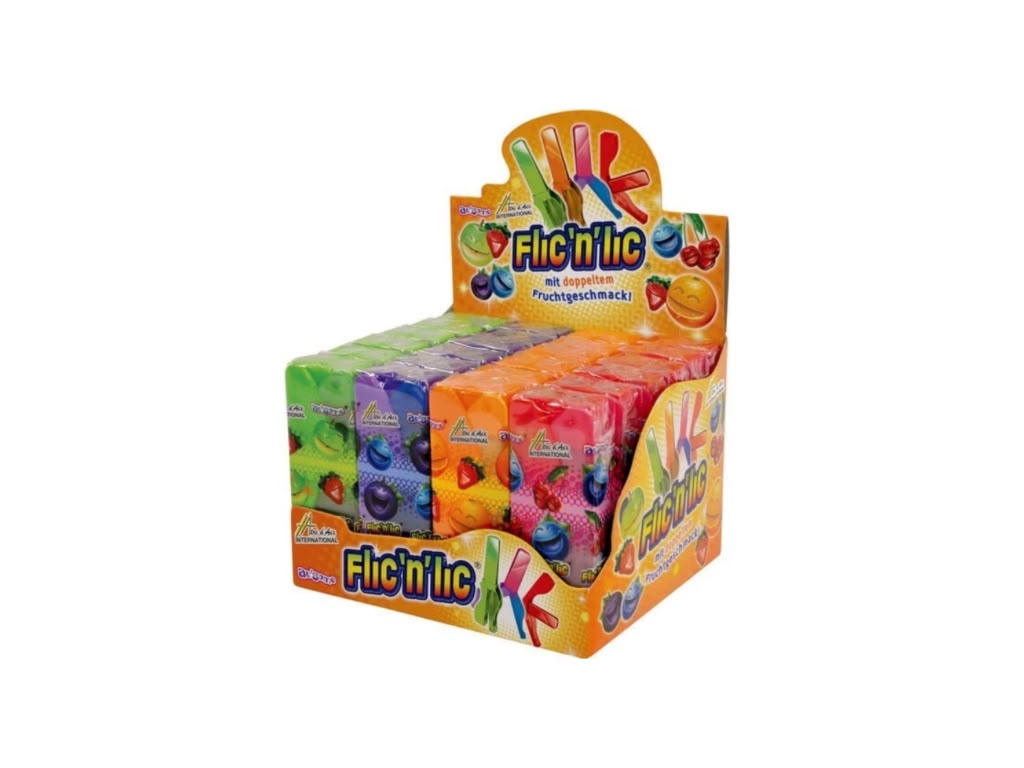 Flic n Lic Doppelter Fruchtgeschmack 24 x 14 g Großpackung