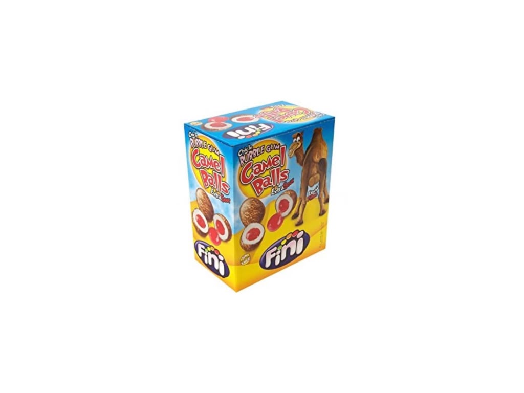 Fini Camel Balls Extra Sour Bubble Gum 200 Stück Großpackung