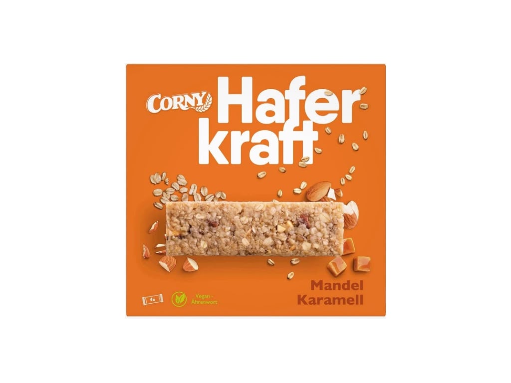 Corny Haferkraft Mandel Karamell 4 x 35 g – 140 g