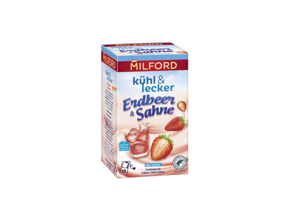 Milford kühl & lecker Erdbeer & Sahne 18 Beutel / 36 g