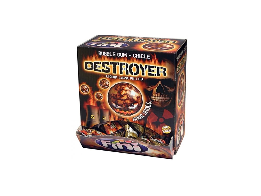 Fini Destroyer Bubble Gum Liquid Lava Filled 200 Stück Großpackung