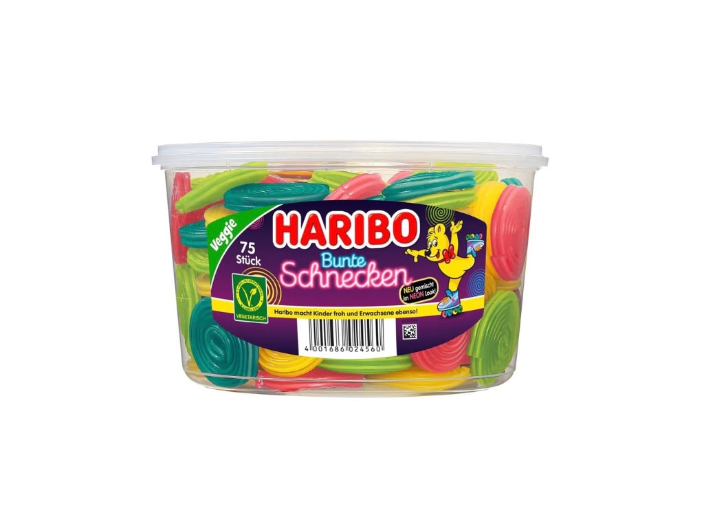 Haribo Bunte Schnecken Großdose 150 Stück
