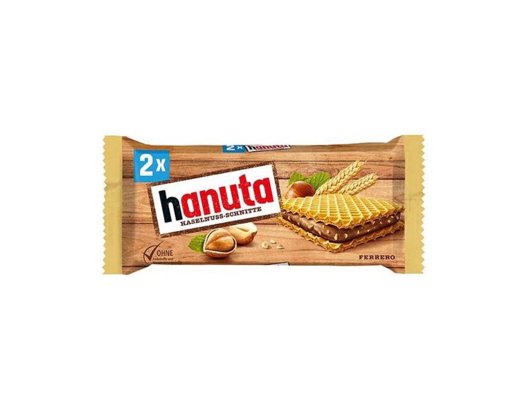 Hanuta Waffeln 18 x 44 g (792 g) – Knusprige Haselnuss-Schnitten im Vorratspack