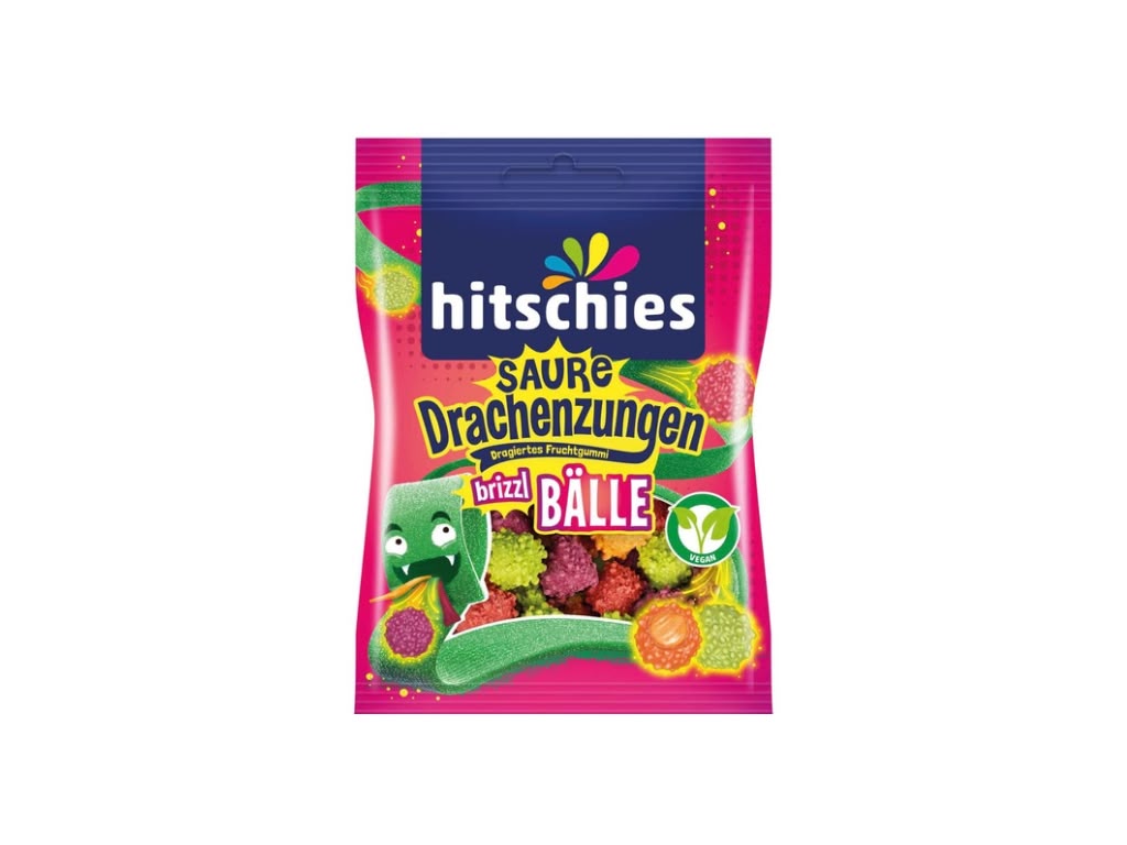 Hitschies brizzl Bälle Saure Drachenzungen 100 g