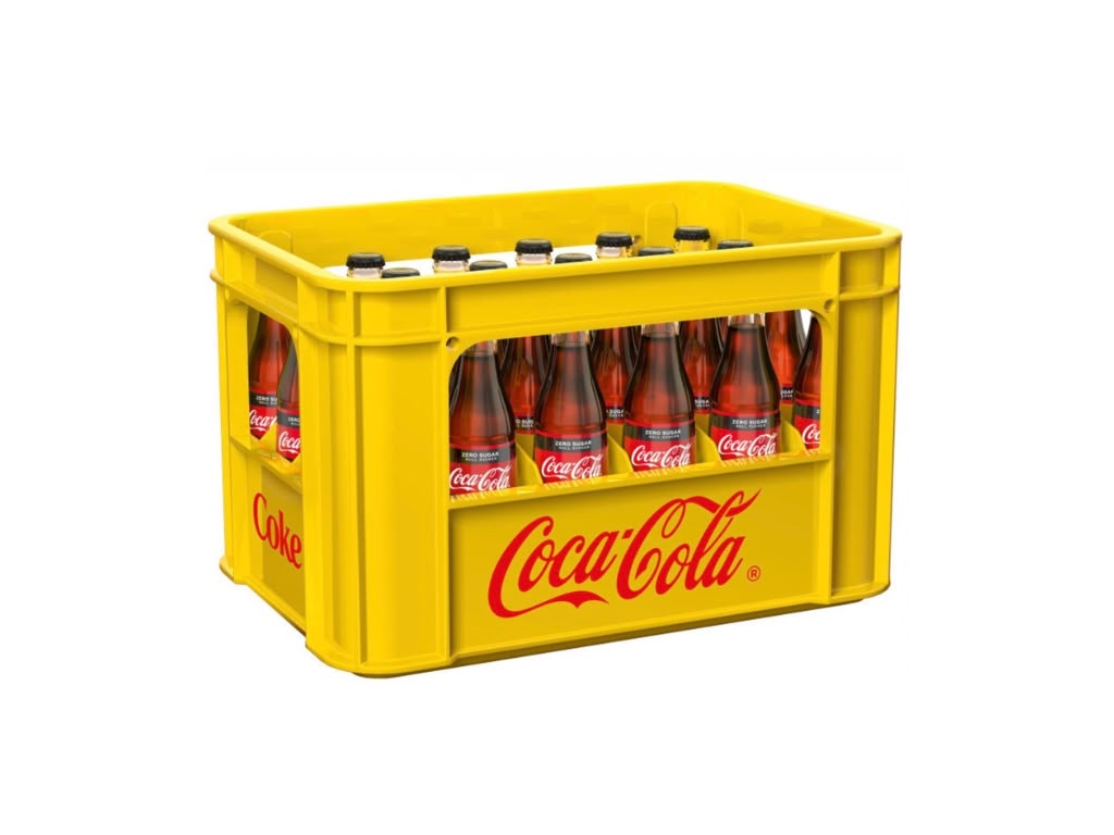 Coca-Cola Zero Sugar – 24 × 0,33 l Glas-Mehrweg
