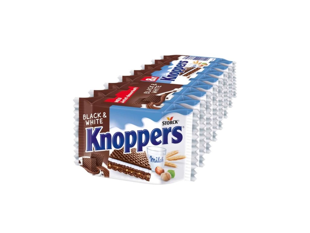Knoppers Black & White 8er Multipack 8 x 25 g – 200 g