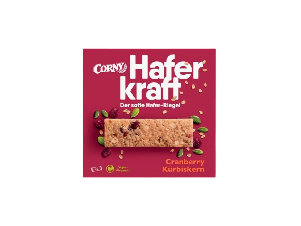 Corny Haferkraft Cranberry Kürbiskern 4 x 35 g – 140 g