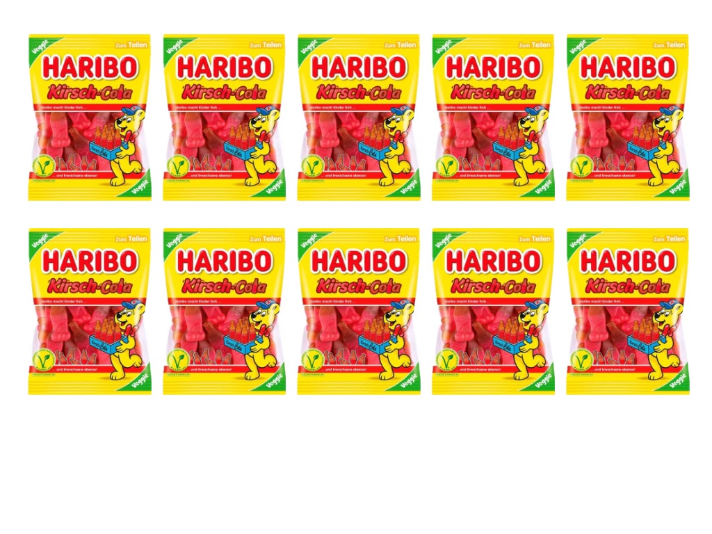 KIG Box HARIBO Kirsch-Cola – 10 Tüten