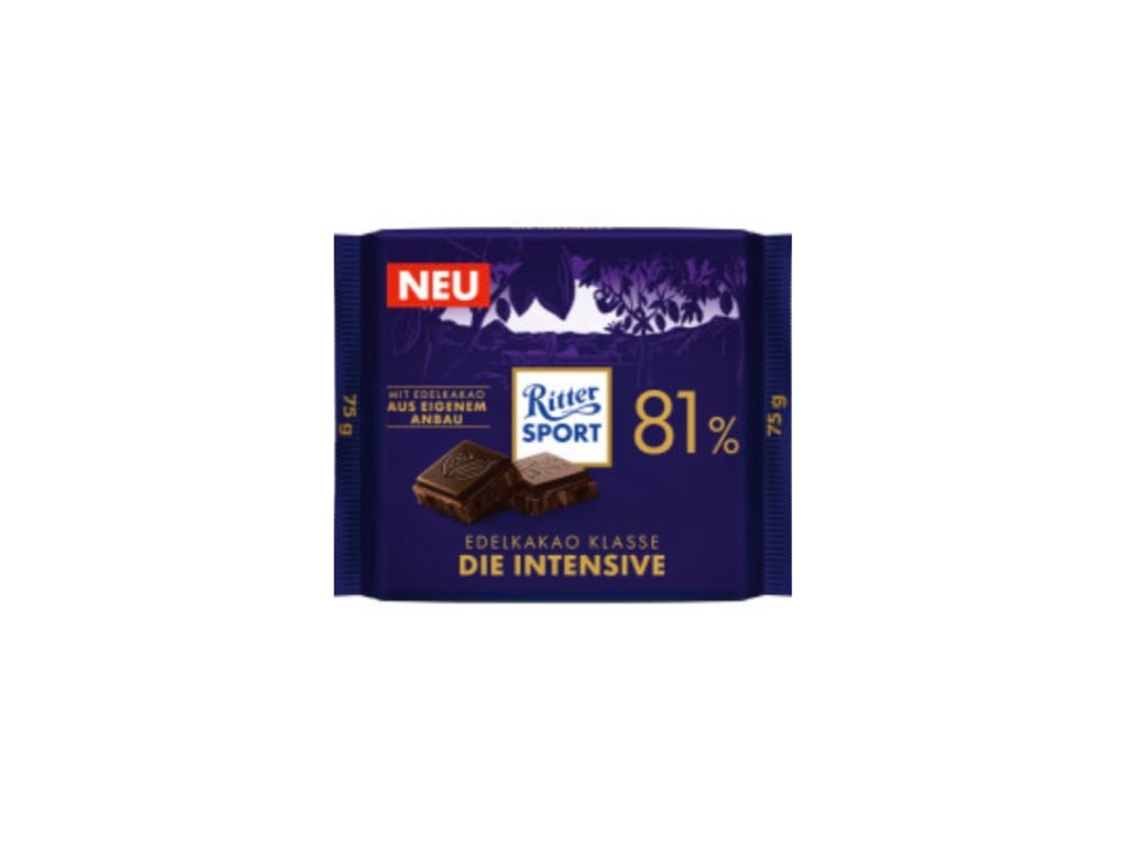 Ritter Sport 81% Die Starke 100 g