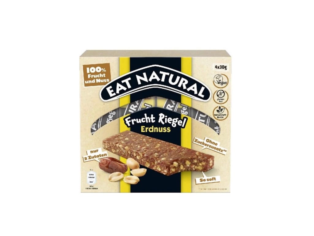 Eat Natural Frucht Riegel Erdnuss 4 x 30 g – 120 g