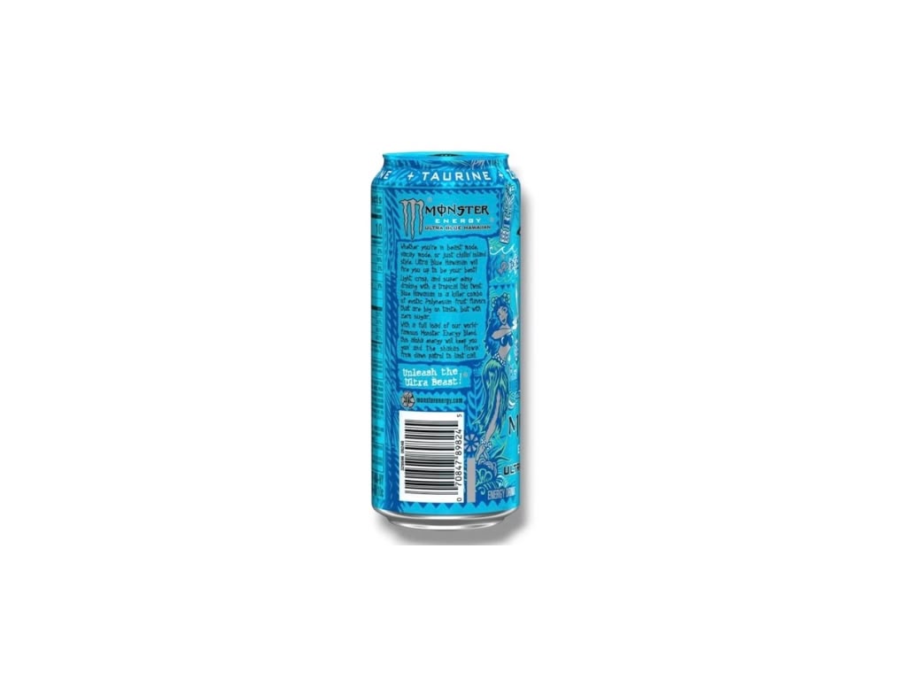 Monster Ultra Blue Hawaiian USA 473 ml Dose Seitenansicht