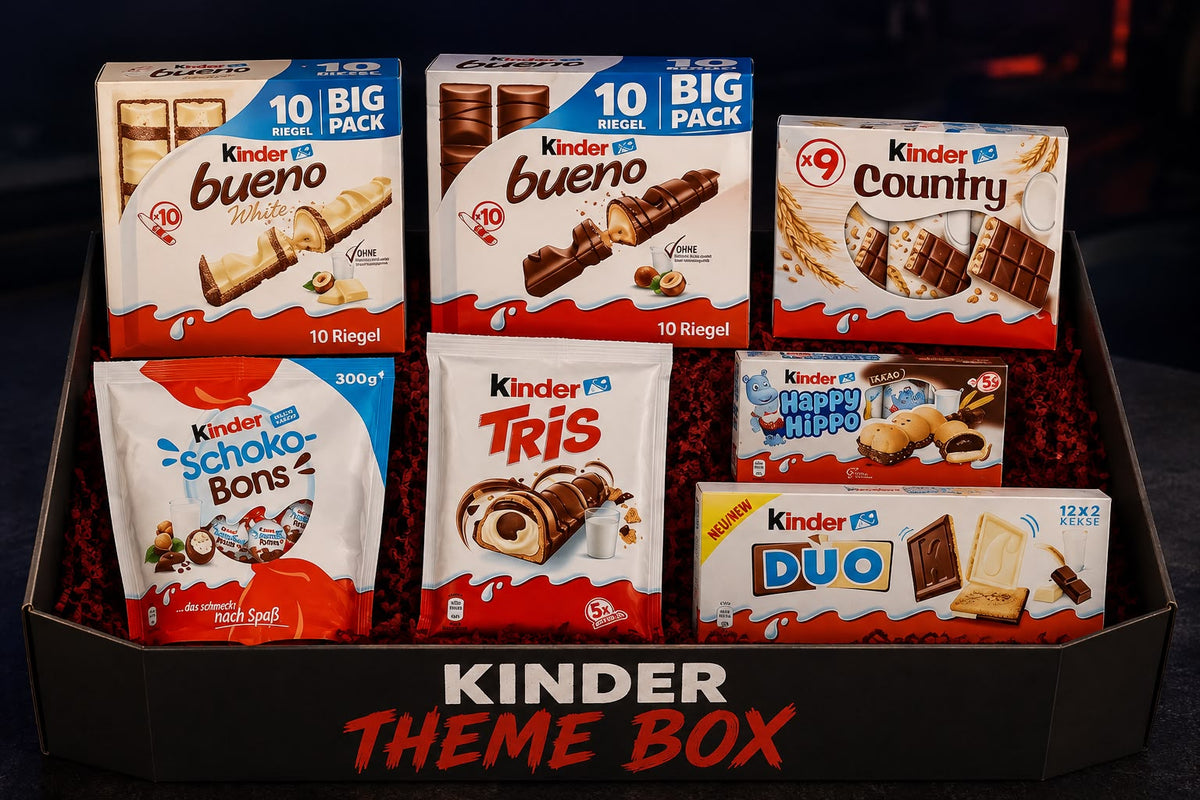 Kinder Theme Box – 7 Sorten Schokolade & Süßigkeiten