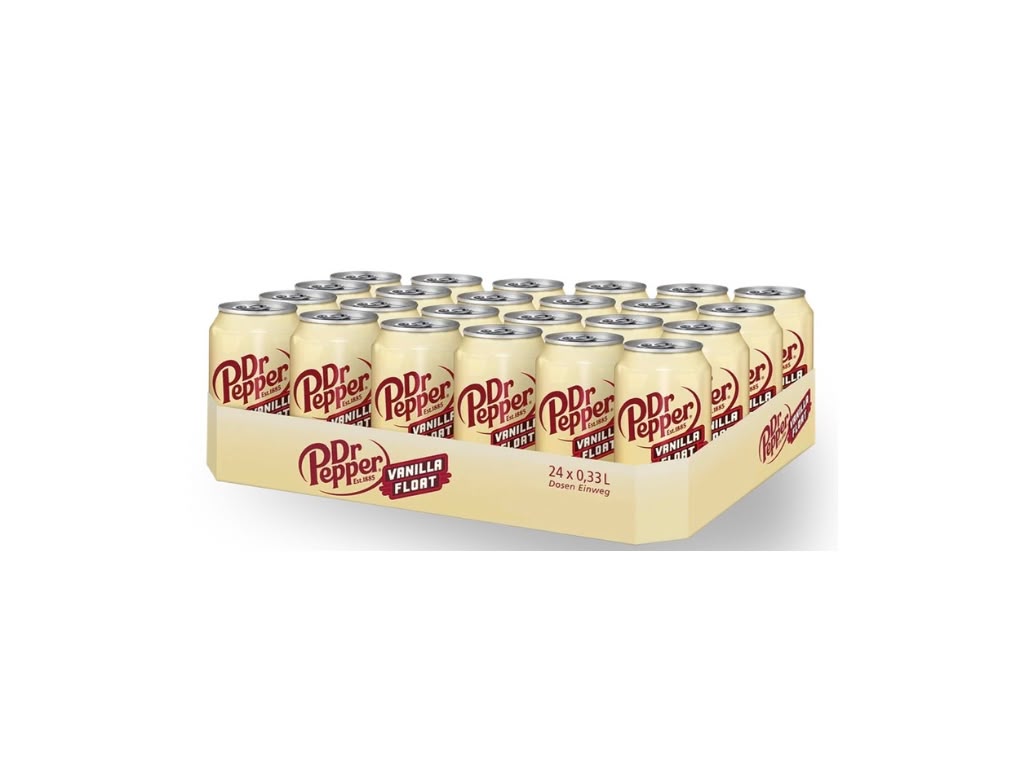 Dr Pepper Vanilla Float 24 × 0,33 l Großpackung