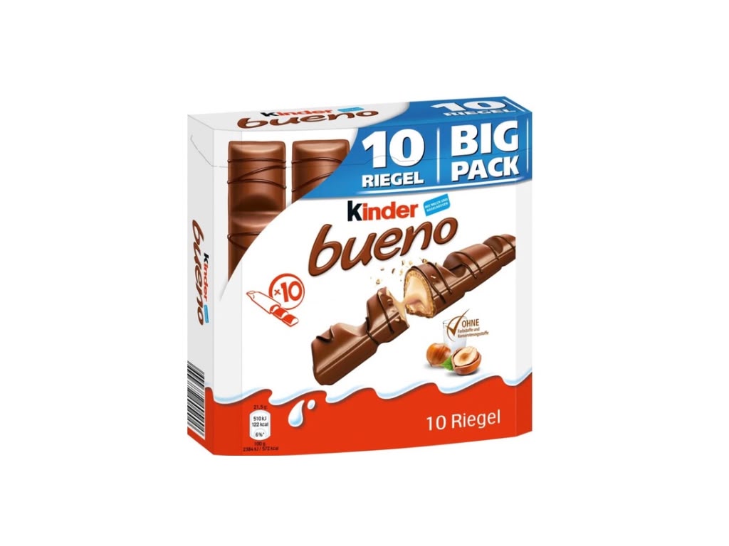 Kinder Bueno Big Pack 10 Riegel 10 x 21,5 g – 215 g
