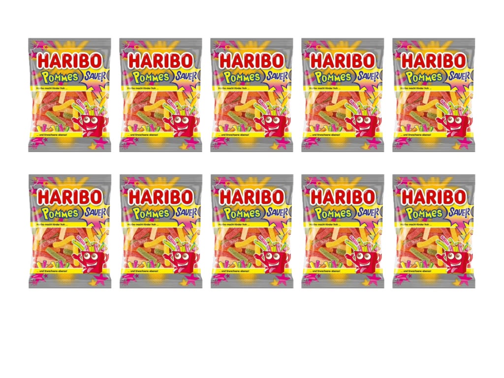 KIG Box HARIBO Pommes Sauer – 10 Tüten