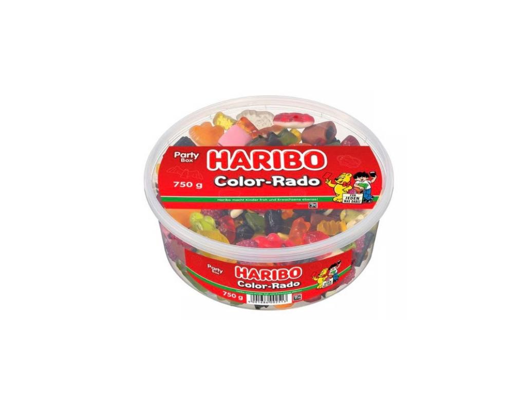 Haribo Color-Rado 750g Fruchtgummi Lakritz Konfekt Süßigkeiten Mix