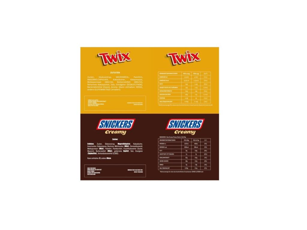 Snickers Mix Box XXL – Schokoriegel Display 7 Sorten +1 Gratis Vorratspack