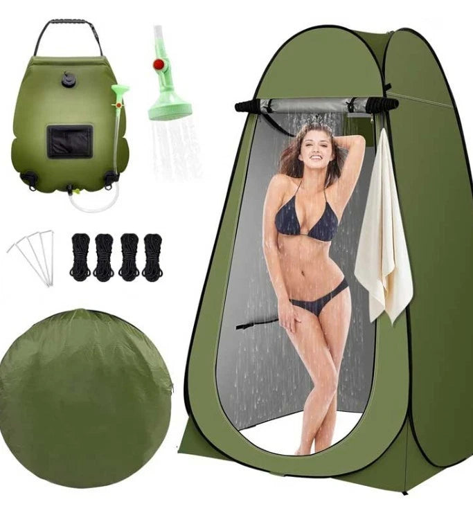 Solar-Campingdusche 20L – Outdoor Dusche ohne Strom, faltbar